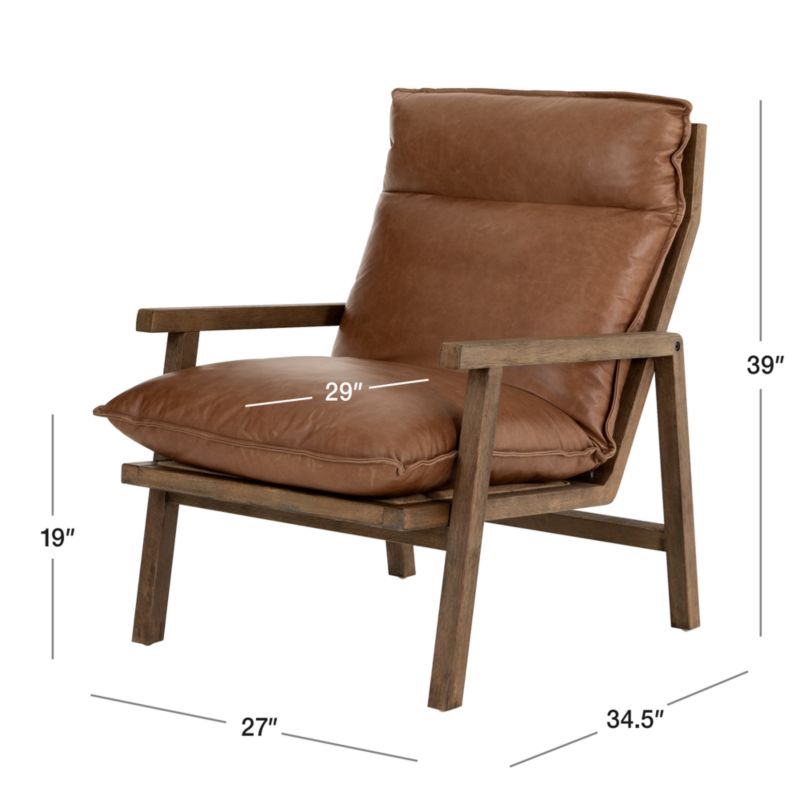 Tanner Chaps Saddle Leather Chair + Reviews Crate & Barrel Canada