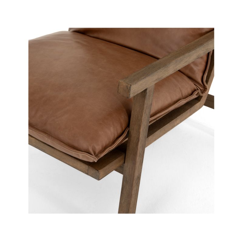 Tanner Chaps Saddle Leather Chair + Reviews Crate & Barrel Canada