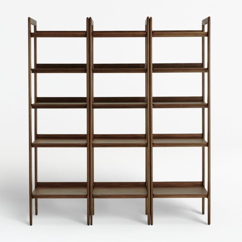 Tate Walnut Bookcases, Set of 3 Crate & Barrel Canada