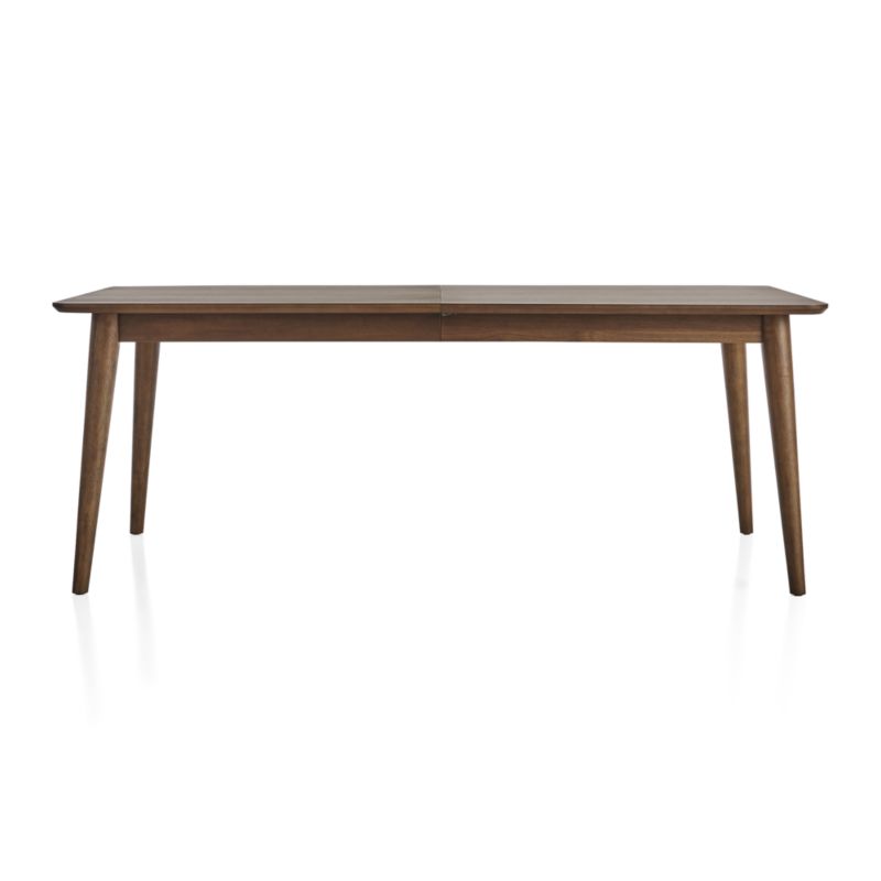 Tate 78"114" Walnut Extendable MidCentury Dining Table + Reviews