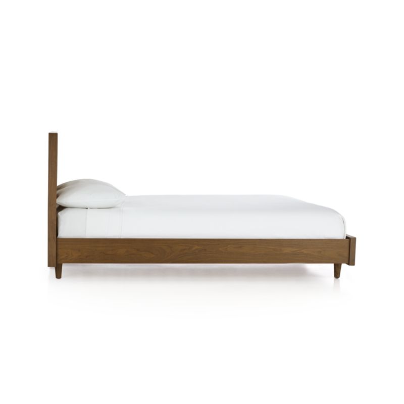 Tate Walnut Wood Bed Crate & Barrel