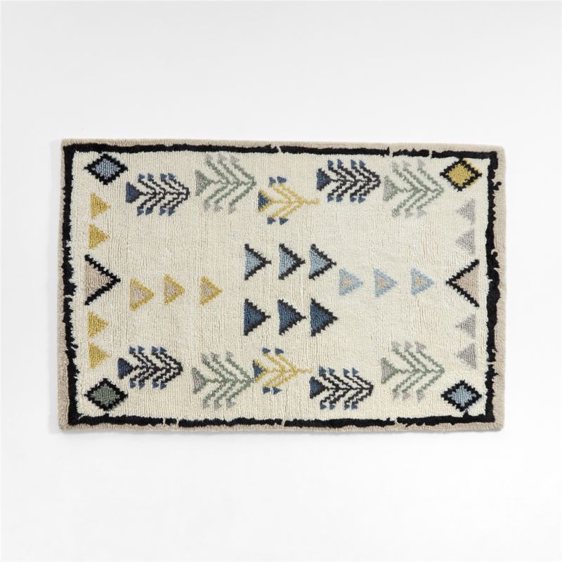 Taza Washable Wool Geometric Rug 5x8 + Reviews Crate & Kids