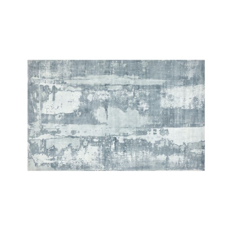 Tottori Blue Abstract Rug 5'x8' + Reviews Crate and Barrel Canada