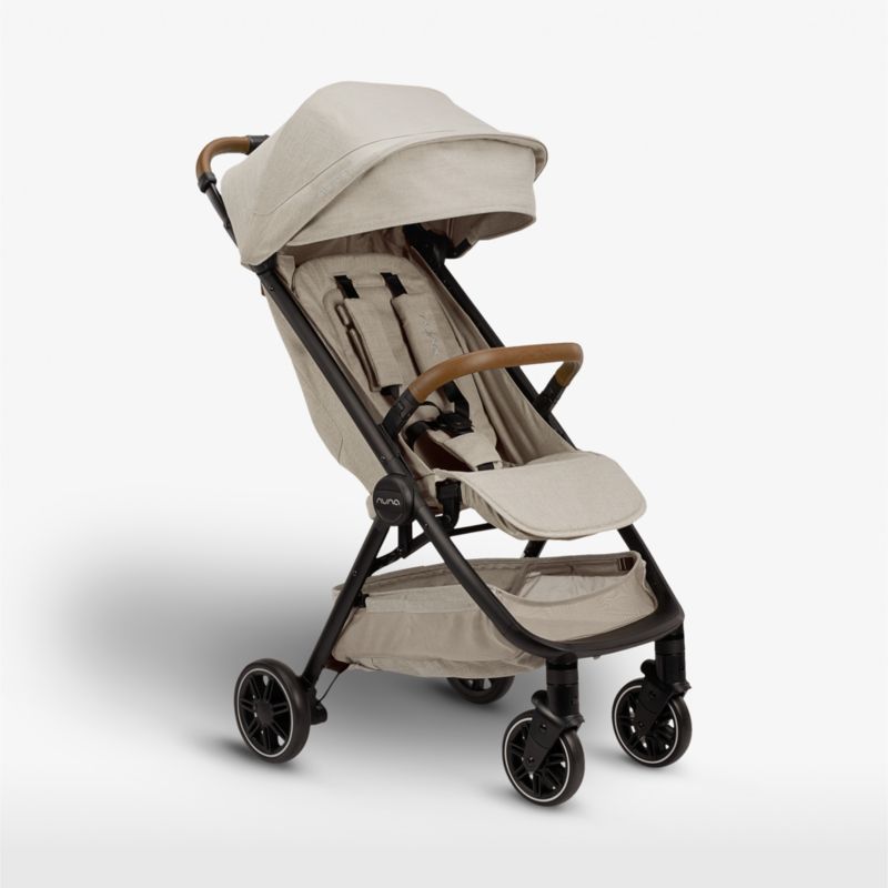 Nuna trvl LIght Brown Compact Lightweight Travel Baby Stroller