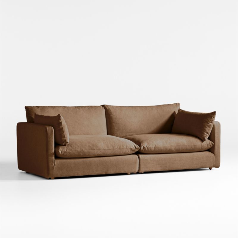 Unwind Modular 2Piece Slipcovered Sectional Sofa Crate & Barrel Canada