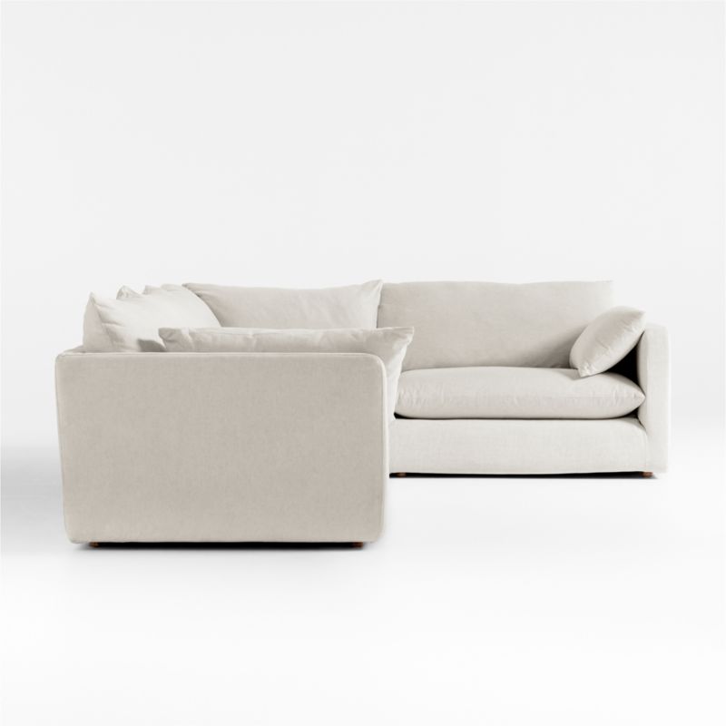 Unwind Modular 4Piece LShaped Slipcovered Sectional Sofa + Reviews