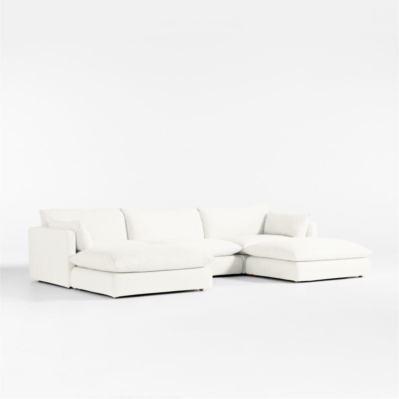 Unwind Modular 5Piece Slipcovered Sectional Sofa Crate & Barrel