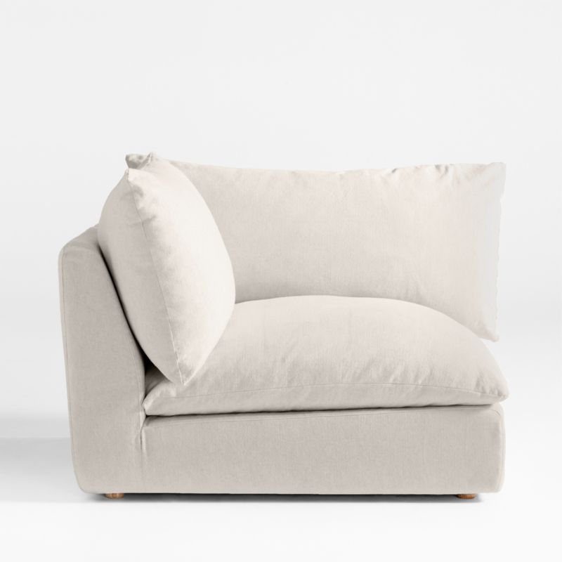 Unwind Corner Slipcovered Chair + Reviews Crate & Barrel Canada