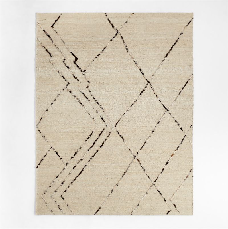 Vail Zig Zag Geometric Espresso Brown Area Rug 9'x12' + Reviews Crate