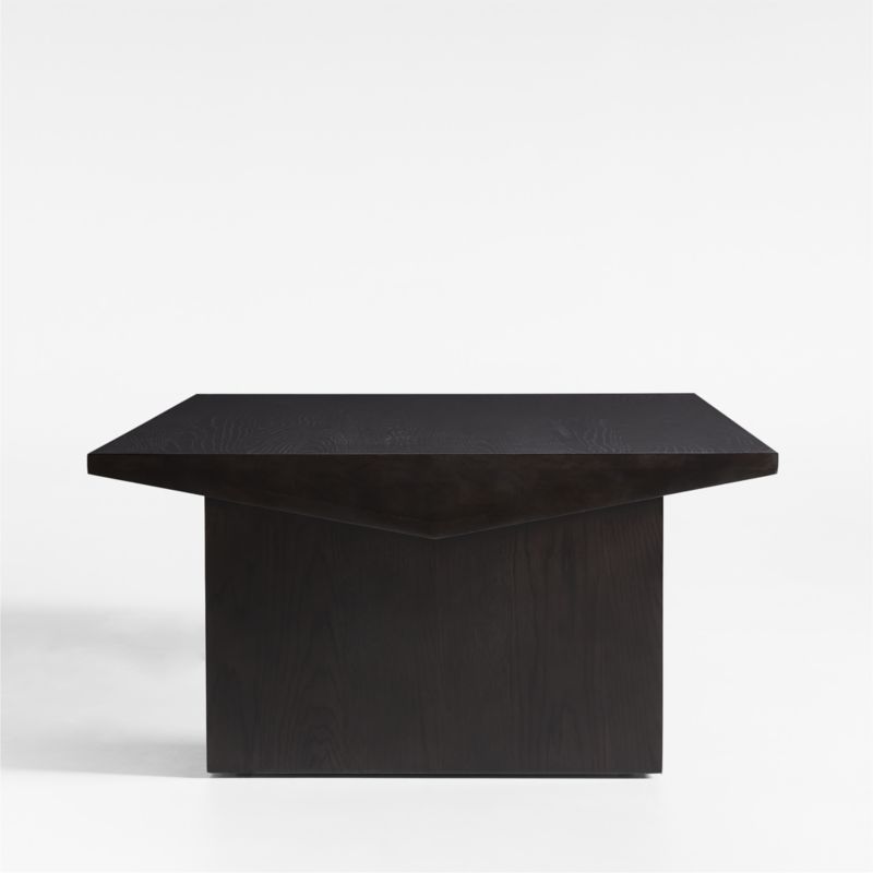 Van Charcoal Brown Wood Coffee Table by Leanne Ford + Reviews Crate