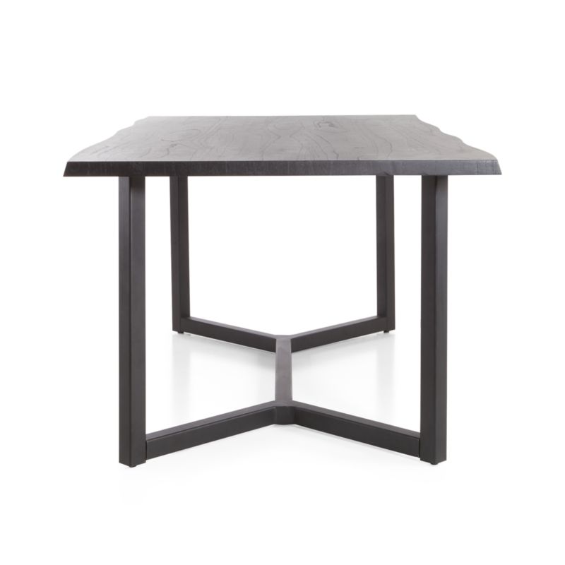 Verge 100" Black Live Edge Dining Table Crate & Barrel Canada