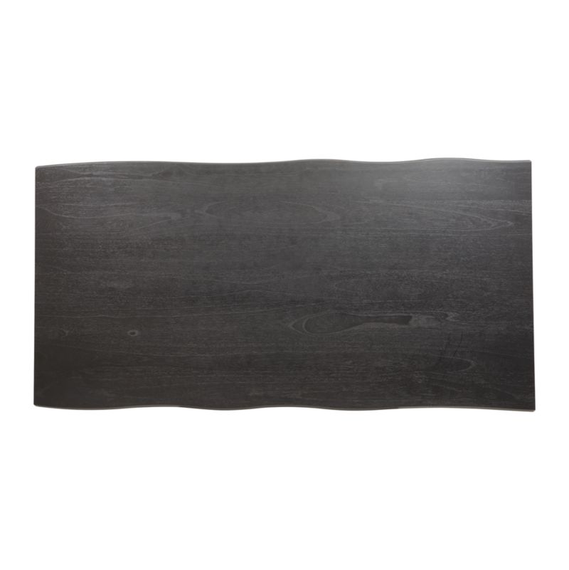 Verge 100" Black Live Edge Dining Table + Reviews Crate & Barrel