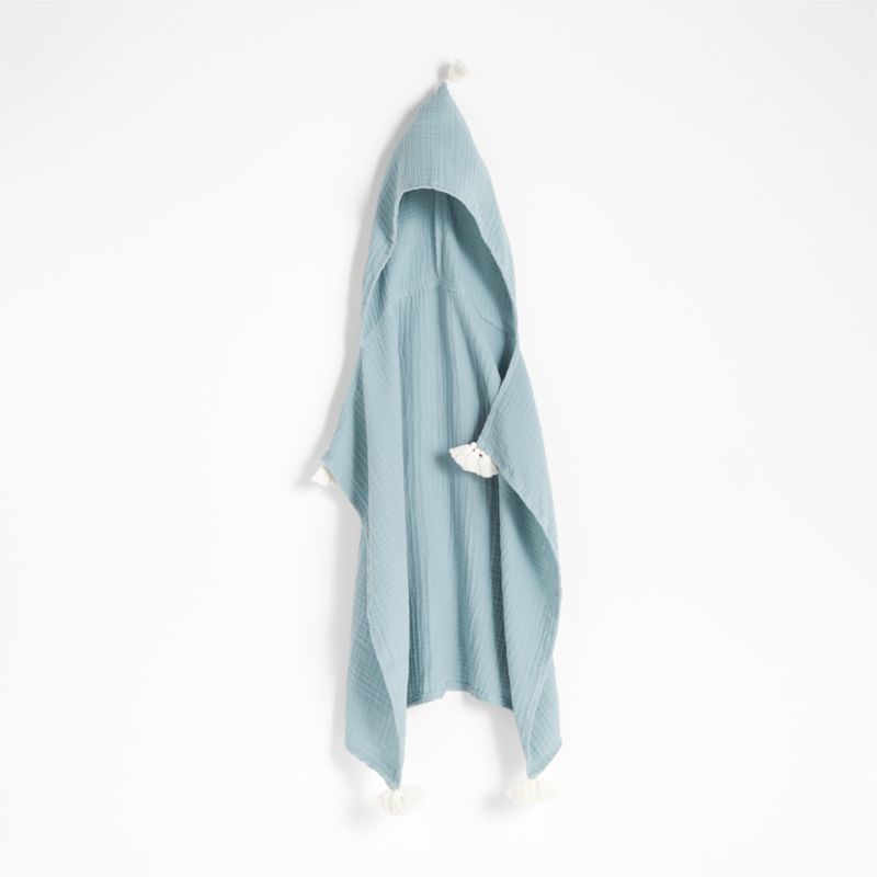 Vidhi Organic Blue Hooded Personalized Baby Towel by John Robshaw + Reviews Crate & Kids Canada