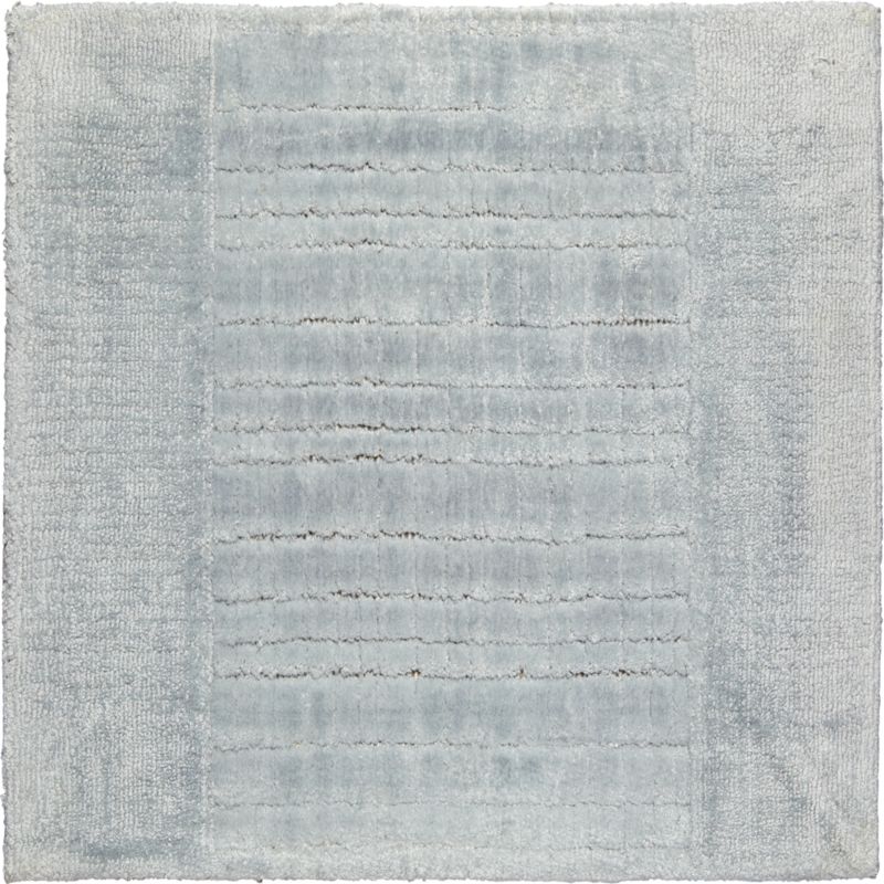 Viscose Grid Light Blue Kids Area Rug Swatch Crate & Kids