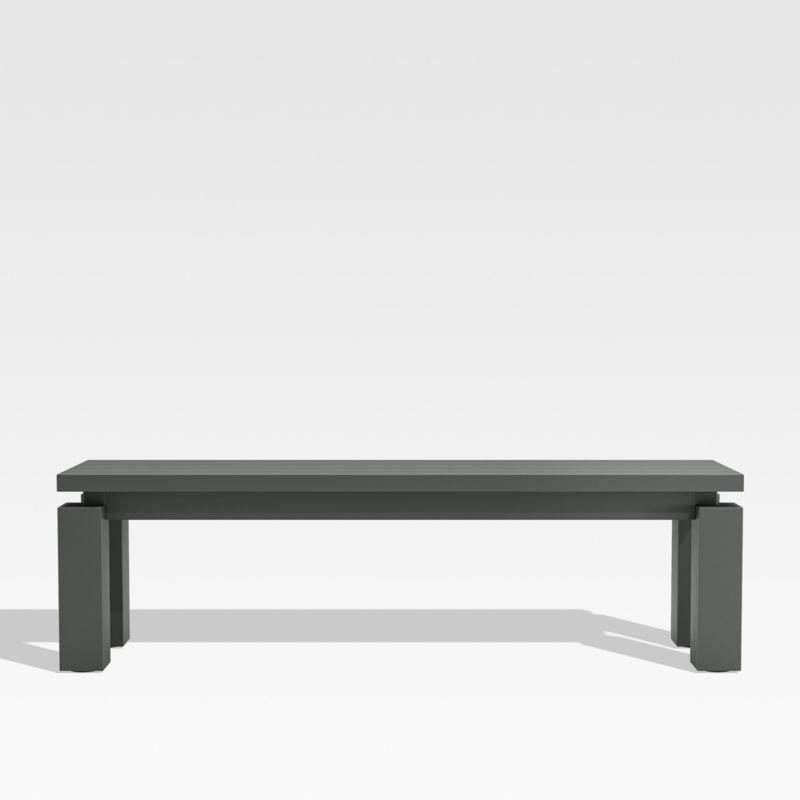 Walker Metal Dining Outdoor Bench + Reviews Crate & Barrel Canada
