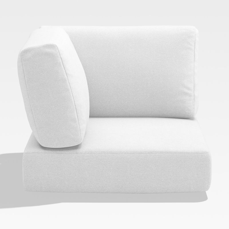 Walker White Outdoor Corner Chair Cushion Crate & Barrel