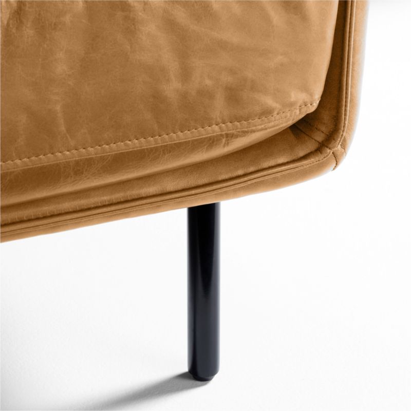 Wells Leather 2Piece Chaise Sectional Sofa Crate & Barrel Canada