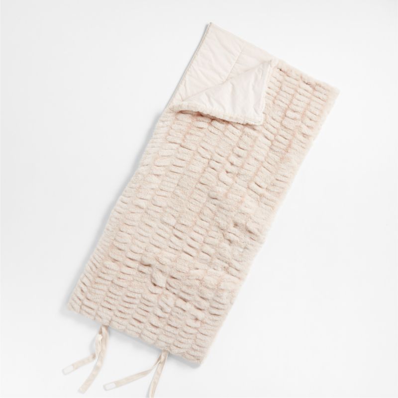 Weynn Ruched Faux Fur Sleeping Bag + Reviews Crate & Kids