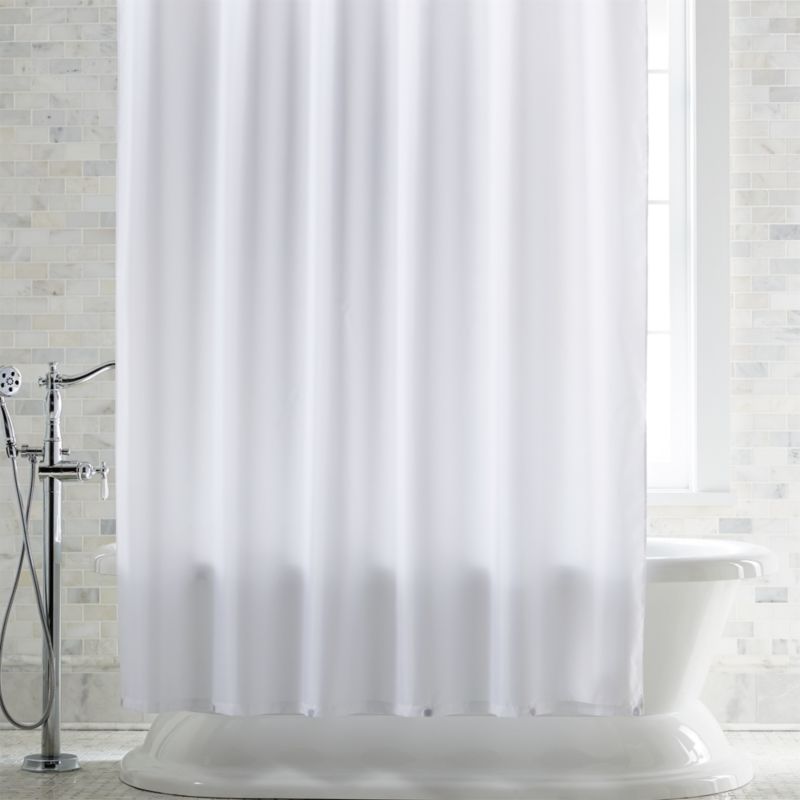 White Shower Curtain Liner with + Reviews Crate & Barrel