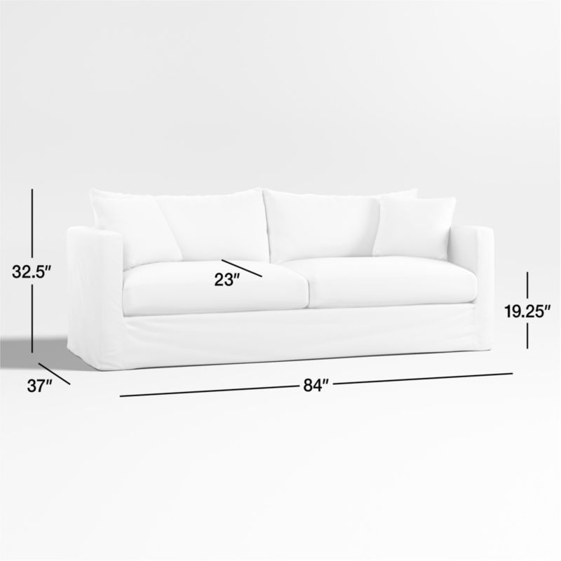 Willow II Slipcovered Sofa + Reviews Crate & Barrel Canada