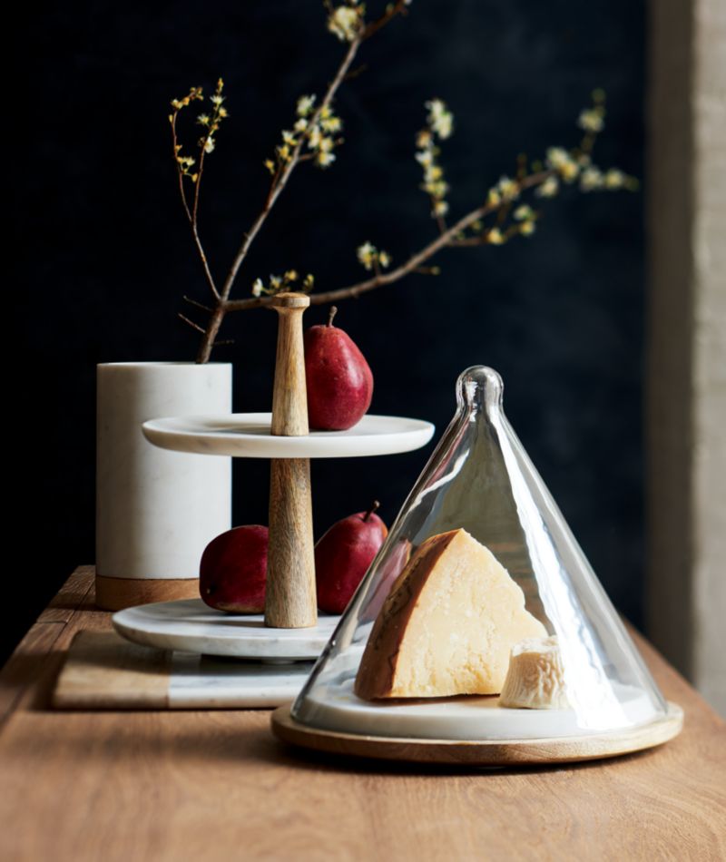 Wood Marble Wine Cooler + Reviews Crate & Barrel Canada