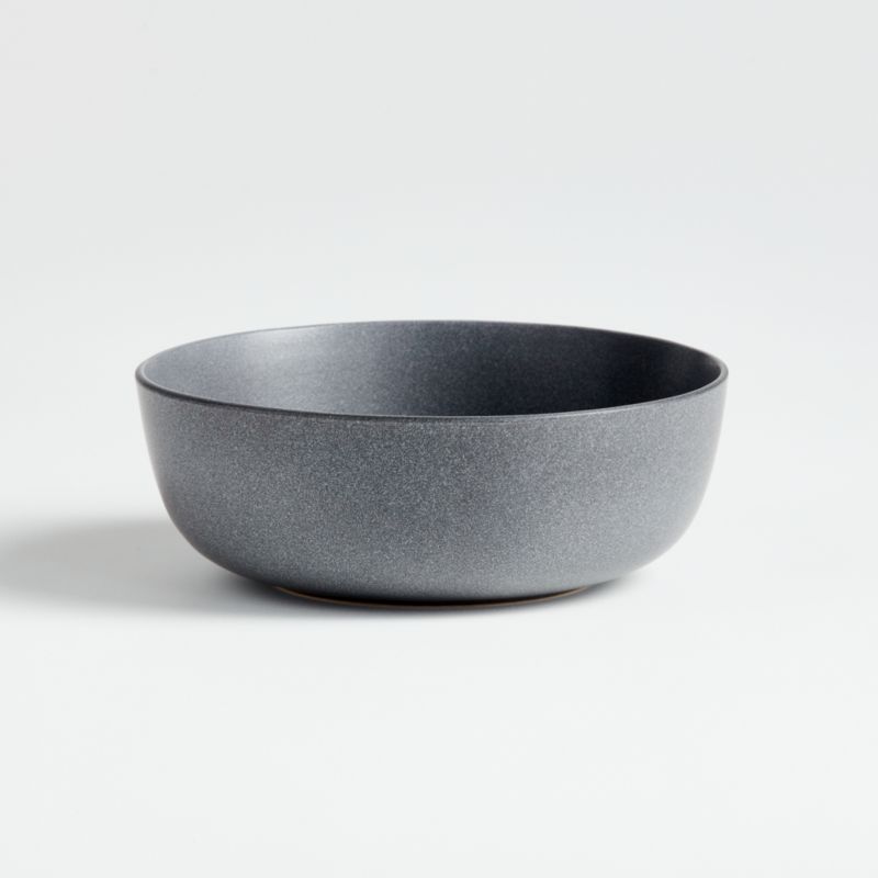 Wren Matte Dark Grey Cereal Bowl + Reviews Crate & Barrel