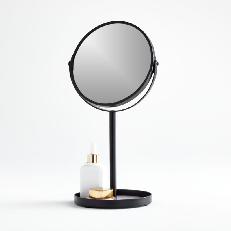 Yamazaki Black Table Mirror + Reviews Crate & Barrel