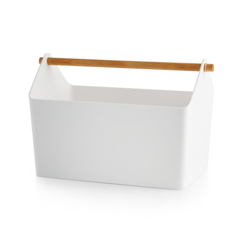 Yamazaki Favori White Storage Box + Reviews Crate & Barrel