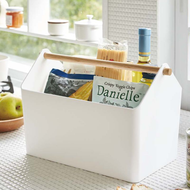 Yamazaki Favori White Storage Box + Reviews Crate & Barrel