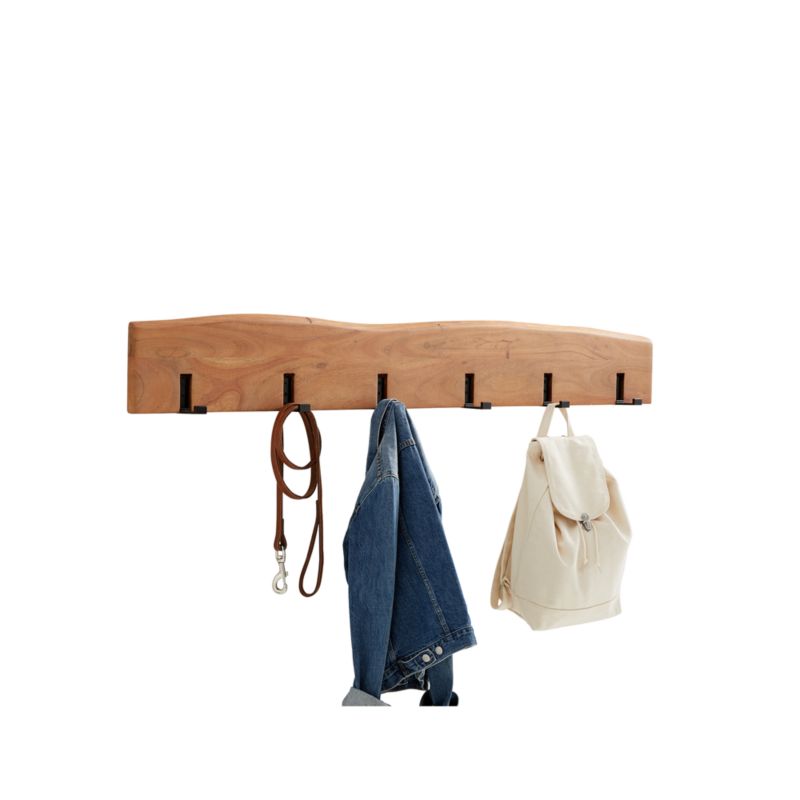 Yukon Natural Wall Coat Rack + Reviews Crate & Barrel Canada