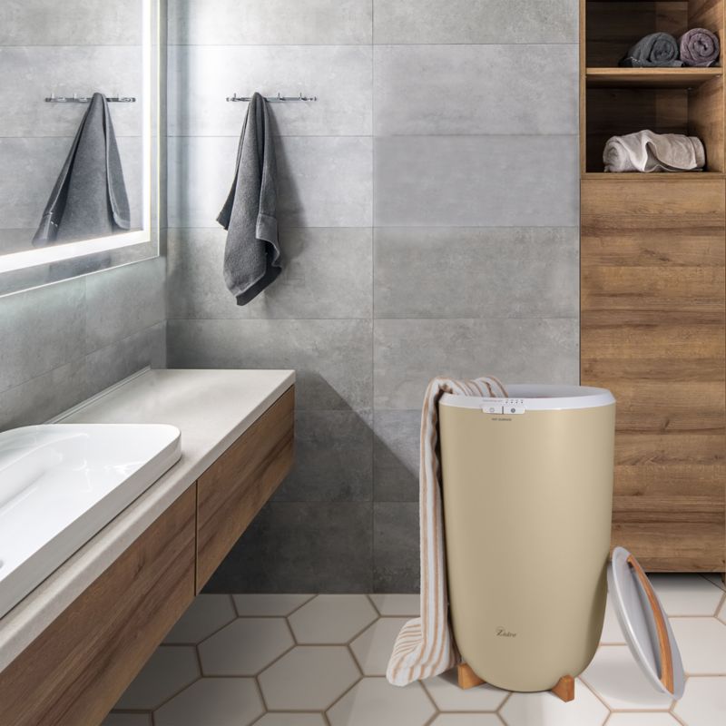 Zadro Aromatherapy Towel Warmer with Diffuser & Lavender Essential Oil