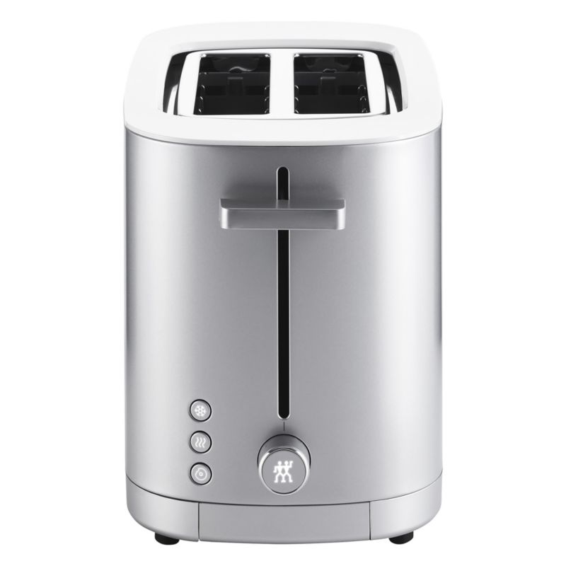 ZWILLING Enfinigy Silver 2Slice Toaster + Reviews Crate & Barrel