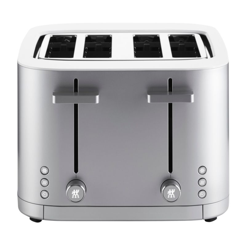 ZWILLING Enfinigy Silver 4Slice Toaster + Reviews Crate & Barrel