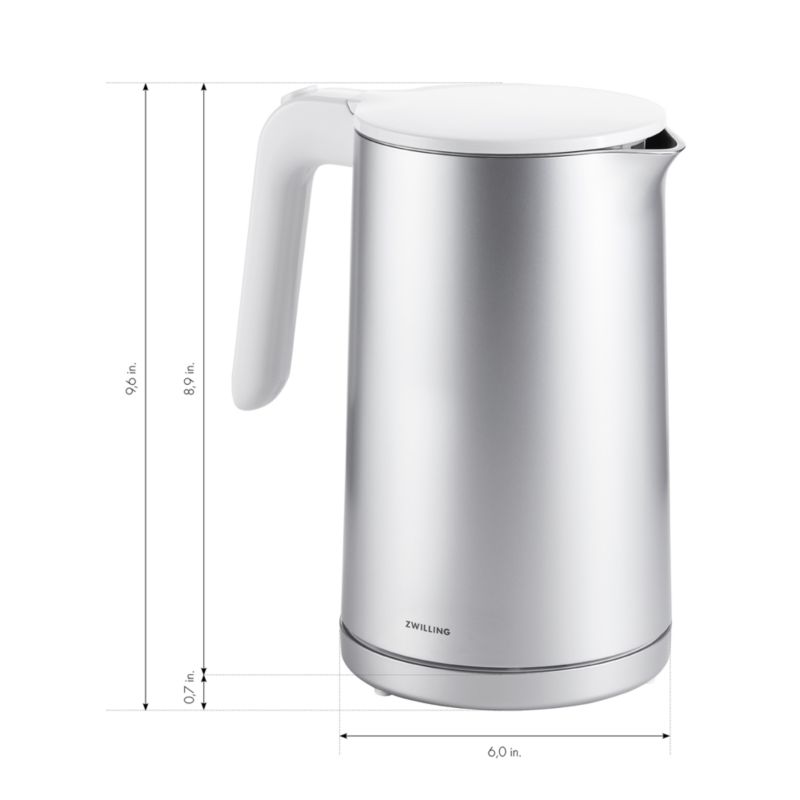 ZWILLING Enfinigy Silver Cool Touch Tea Kettle + Reviews Crate & Barrel