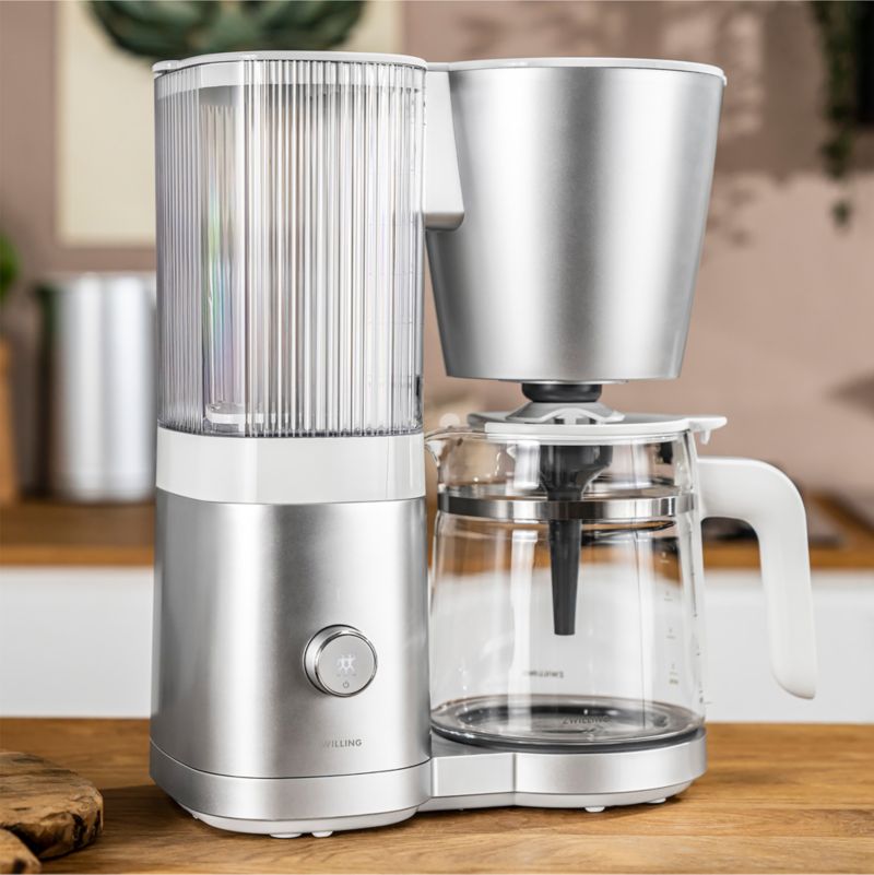 ZWILLING Enfinigy Silver Glass 12Cup Coffee Maker + Reviews Crate
