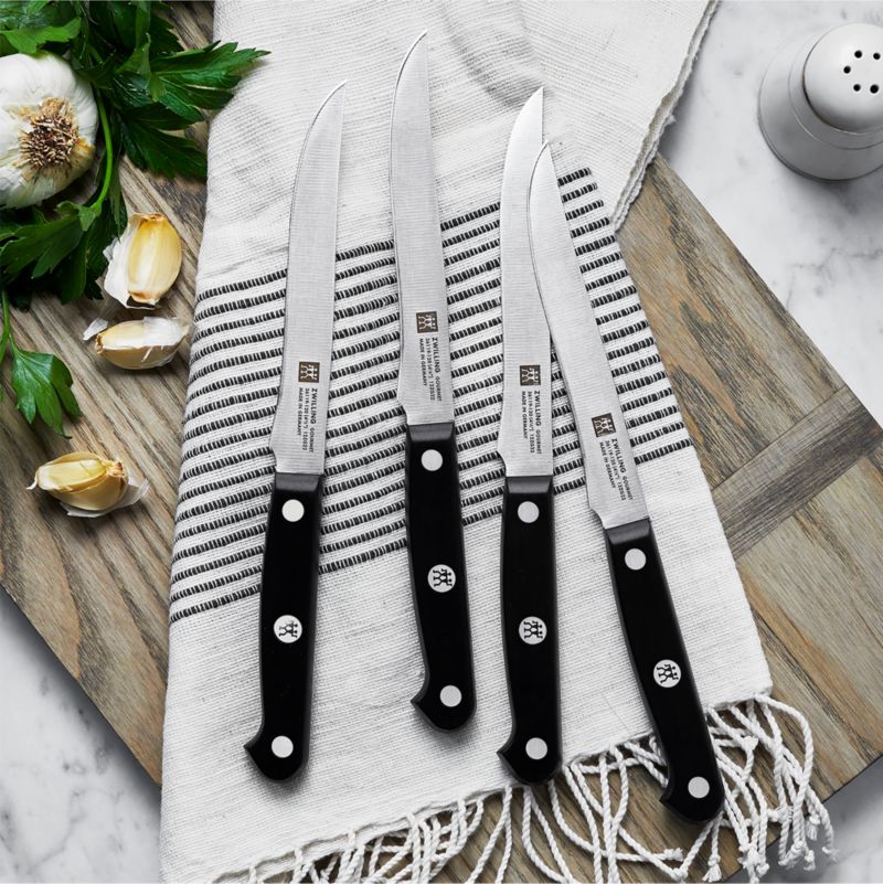 Zwilling Gourmet Steak Knives, Set of 4 + Reviews Crate & Barrel