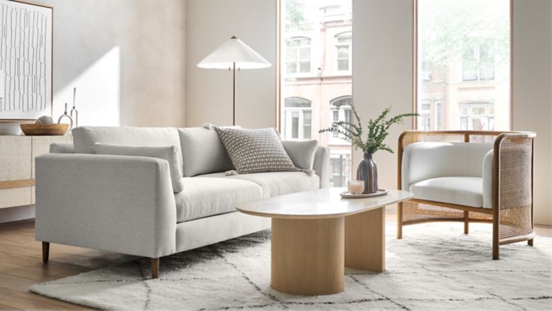 Avondale Wood Leg Sofa & Furniture Collection Crate & Barrel Canada