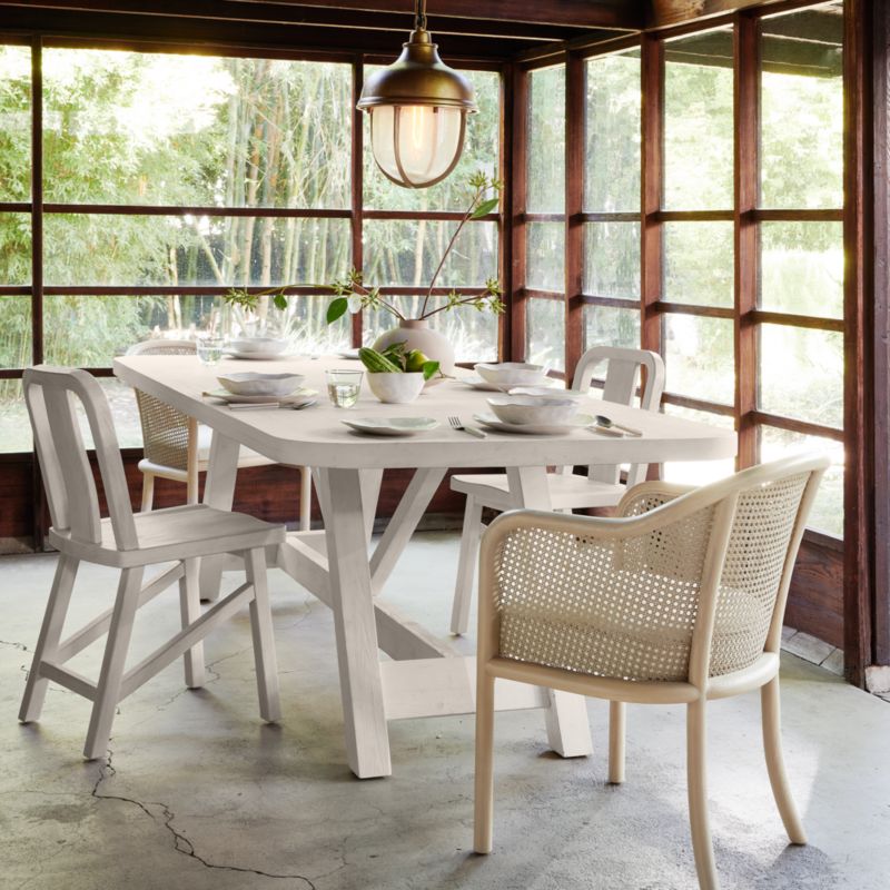Aya 94" Whitewash Wood Dining Table by Leanne Ford + Reviews Crate