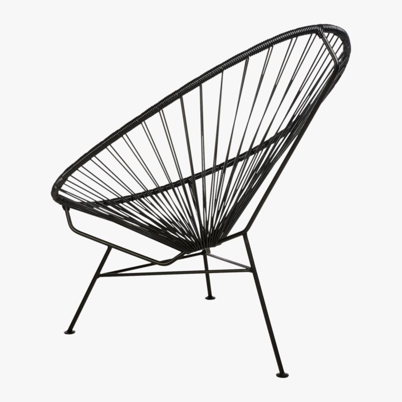 Acapulco Black Egg Outdoor Patio Chair + Reviews CB2 Canada
