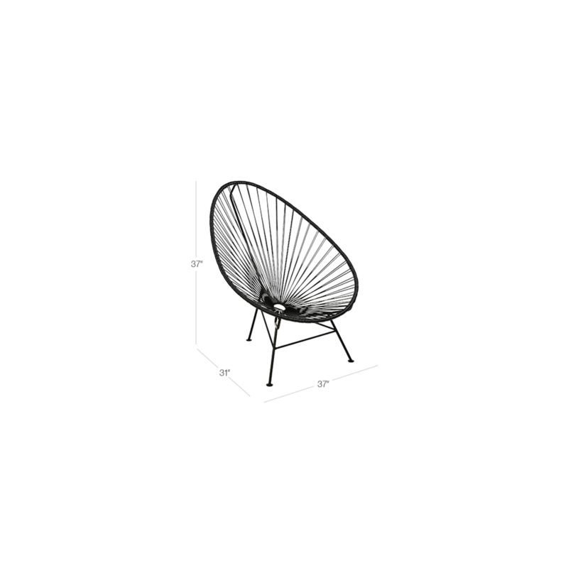 Acapulco Black Egg Outdoor Patio Chair + Reviews CB2 Canada