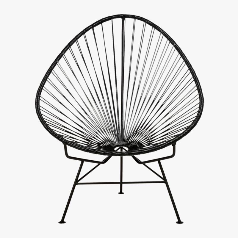 Acapulco Black Egg Outdoor Patio Chair + Reviews CB2 Canada