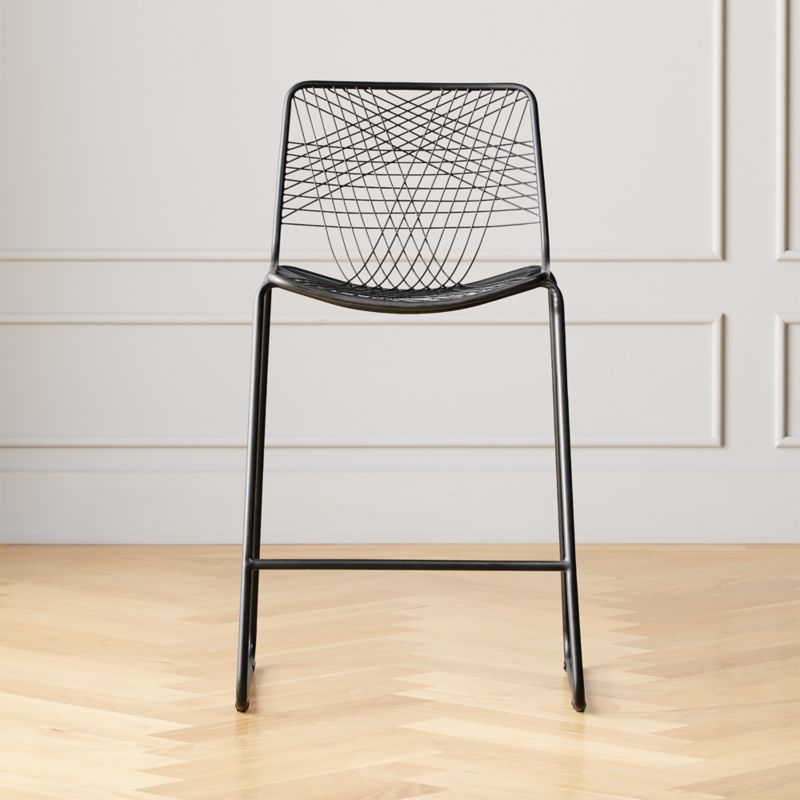 Alpha Black Counter Stool + Reviews CB2 Canada