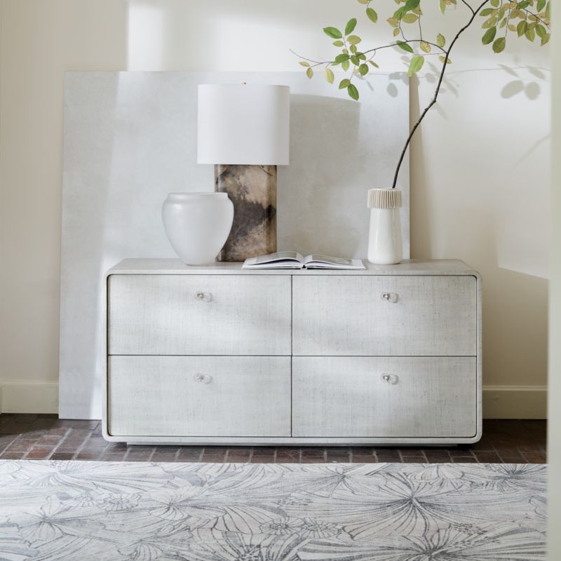 Ruff White Porcelain Vase + Reviews CB2