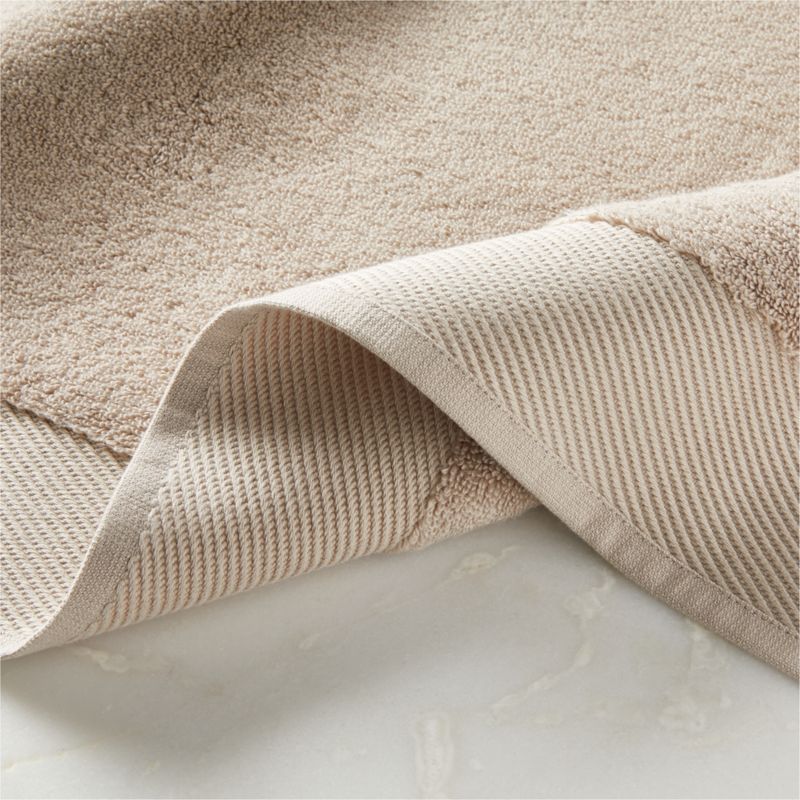 Arlow Organic Cotton Beige Bath Sheet + Reviews CB2
