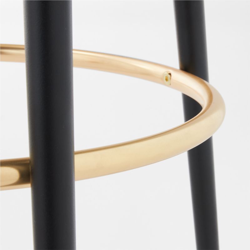 Atlas Black Velvet Counter Stool Set of 2 + Reviews CB2 Canada