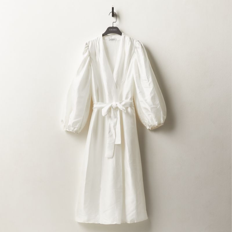 Azeeza Silk Robe Wrap Dress CB2