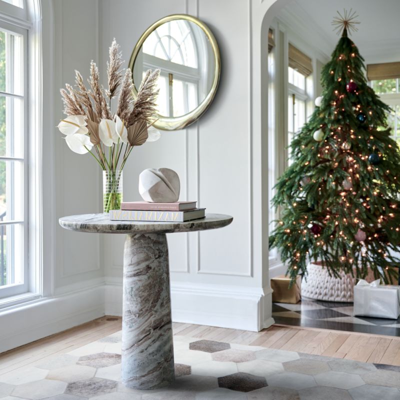 Conway White Woven Christmas Tree Collar + Reviews CB2