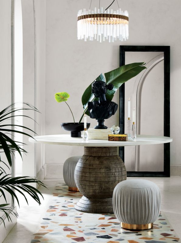 Black Ceramic Pedestal Bowl + Reviews CB2 Canada