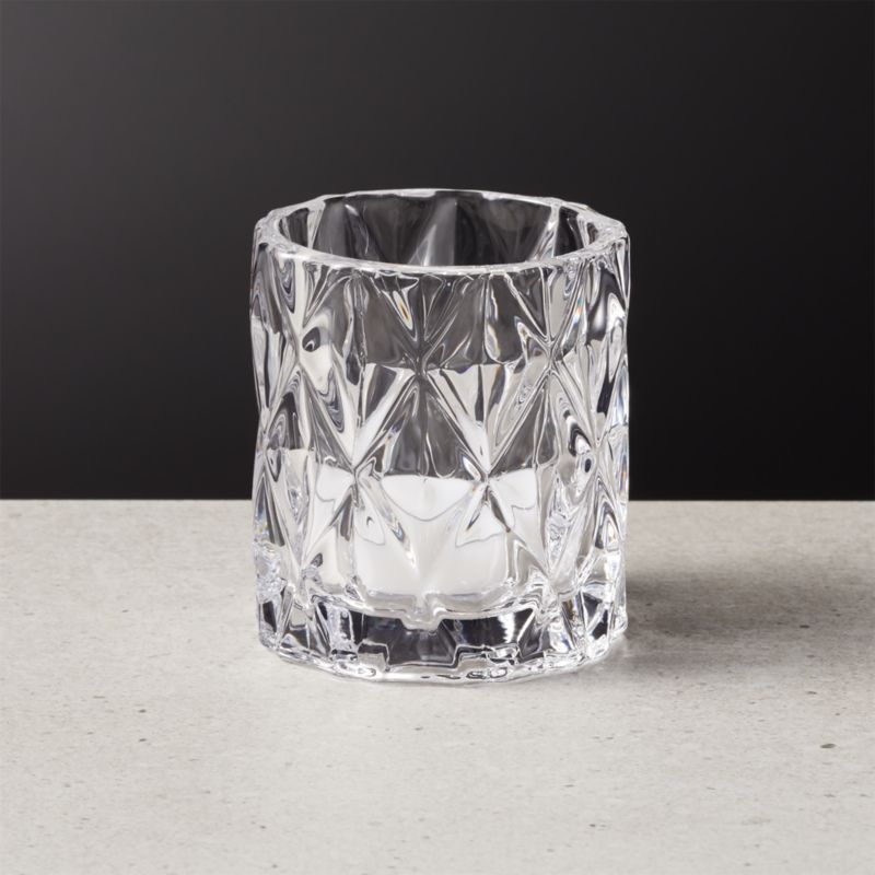 Betty Glass Modern Votive Candle Holder + Reviews CB2