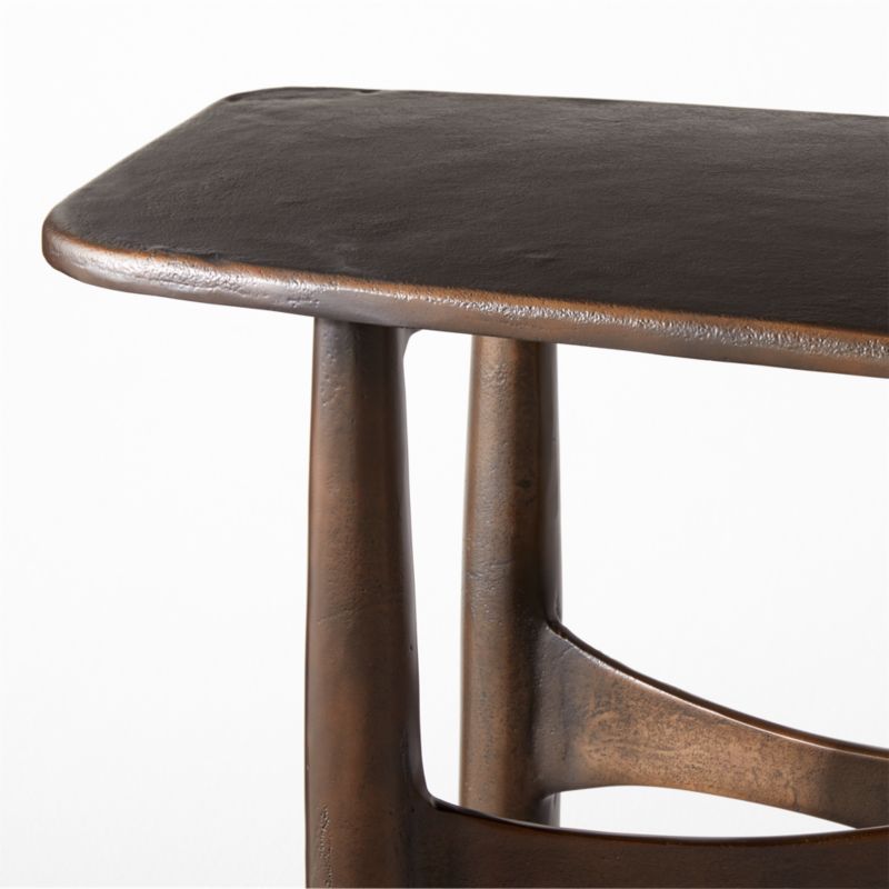 Bixby 80" Bronze Cast Aluminum Console Table + Reviews CB2